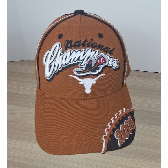 Top of the World Other - UT Texas Longhorns National Champions 2005 Hat One‎ Size Fits All Orange